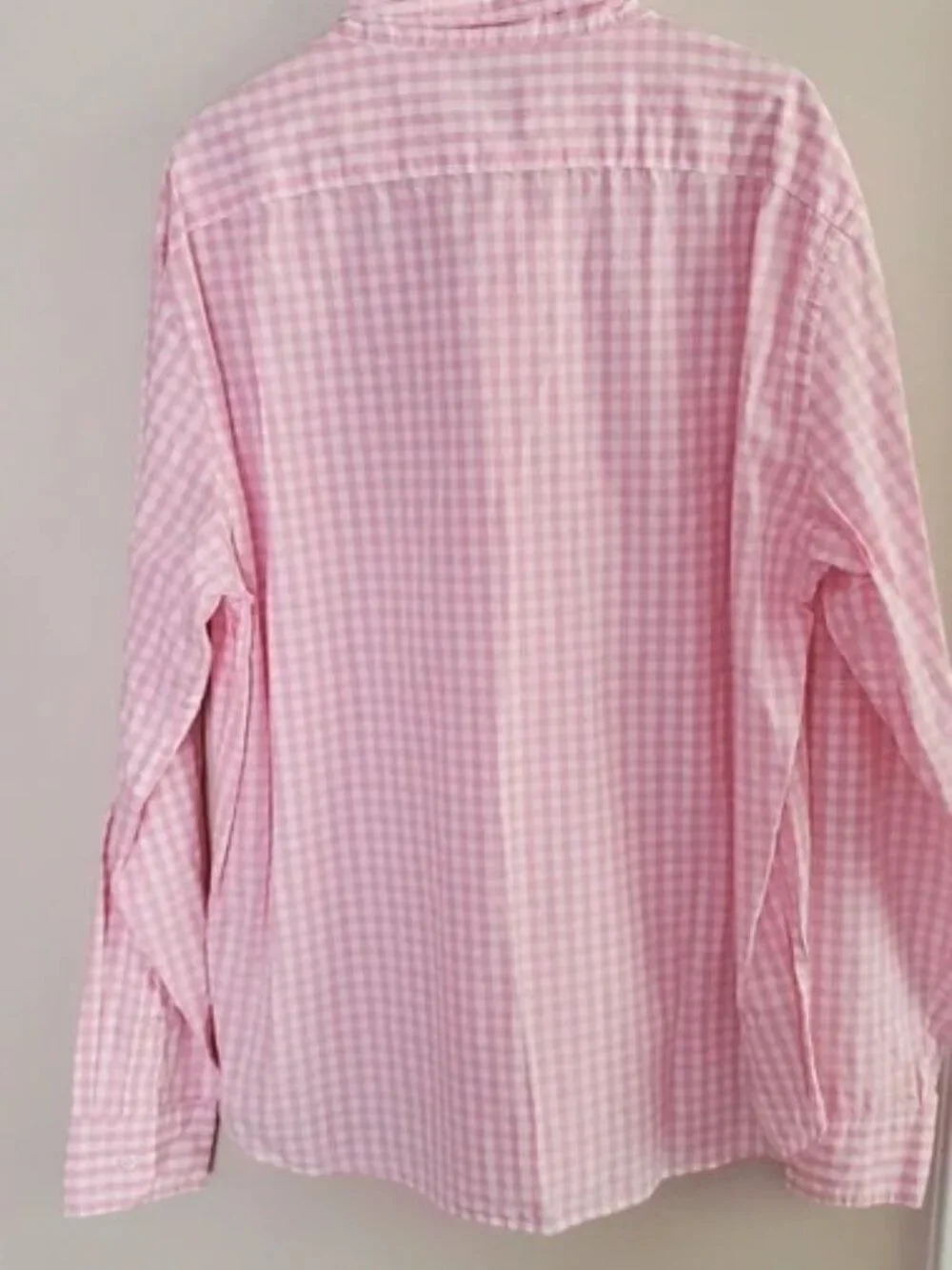 NWT J. Crew Mens Size XL Pink White Gingham Check Button-Down Collared Shirt NEW